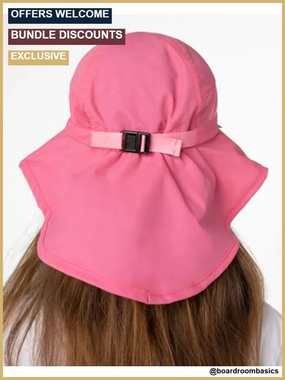 Kids UPF 50+ Sun Hat with Neck Flap - Lightweight Quick-Dry Adjustable